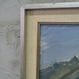 Erik Almgren, Swedish Modern Landscape, 1960s, Oil on Canvas, Framed