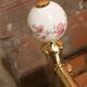 Brass and porcelain bedside table