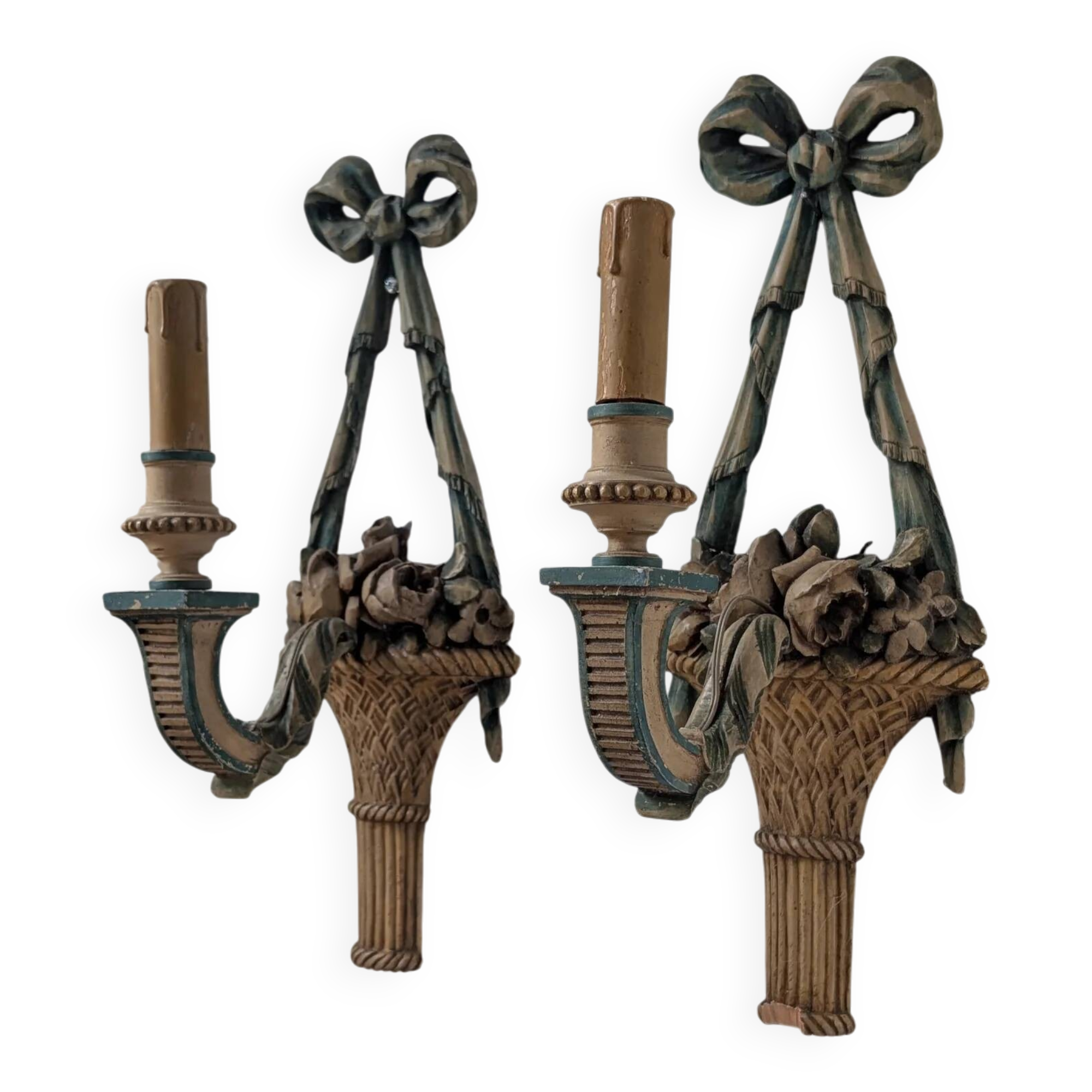 Pair of decorative wall sconces