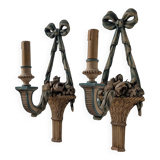Pair of decorative wall sconces