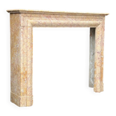 Louis XIV style fireplace in yellow Trets marble circa 1880