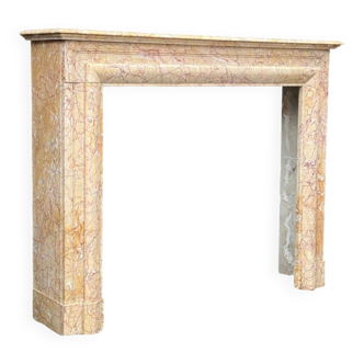 Louis XIV style fireplace in yellow Trets marble circa 1880