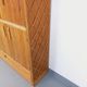 Vintage rattan and light wood storage unit from the 60s