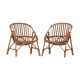 Vintage 60's rattan armchairs