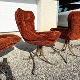 Set of 4  swivel chairs 1970