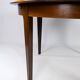Table à manger en palissandre avec deux plaques d’extension, de design danois des années 1960.