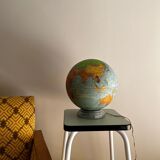 Old luminous earth globe