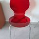 Vintage red plexi and chrome chair