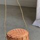 Small traditional Balinese basket with cords H47 D19 0.5kg