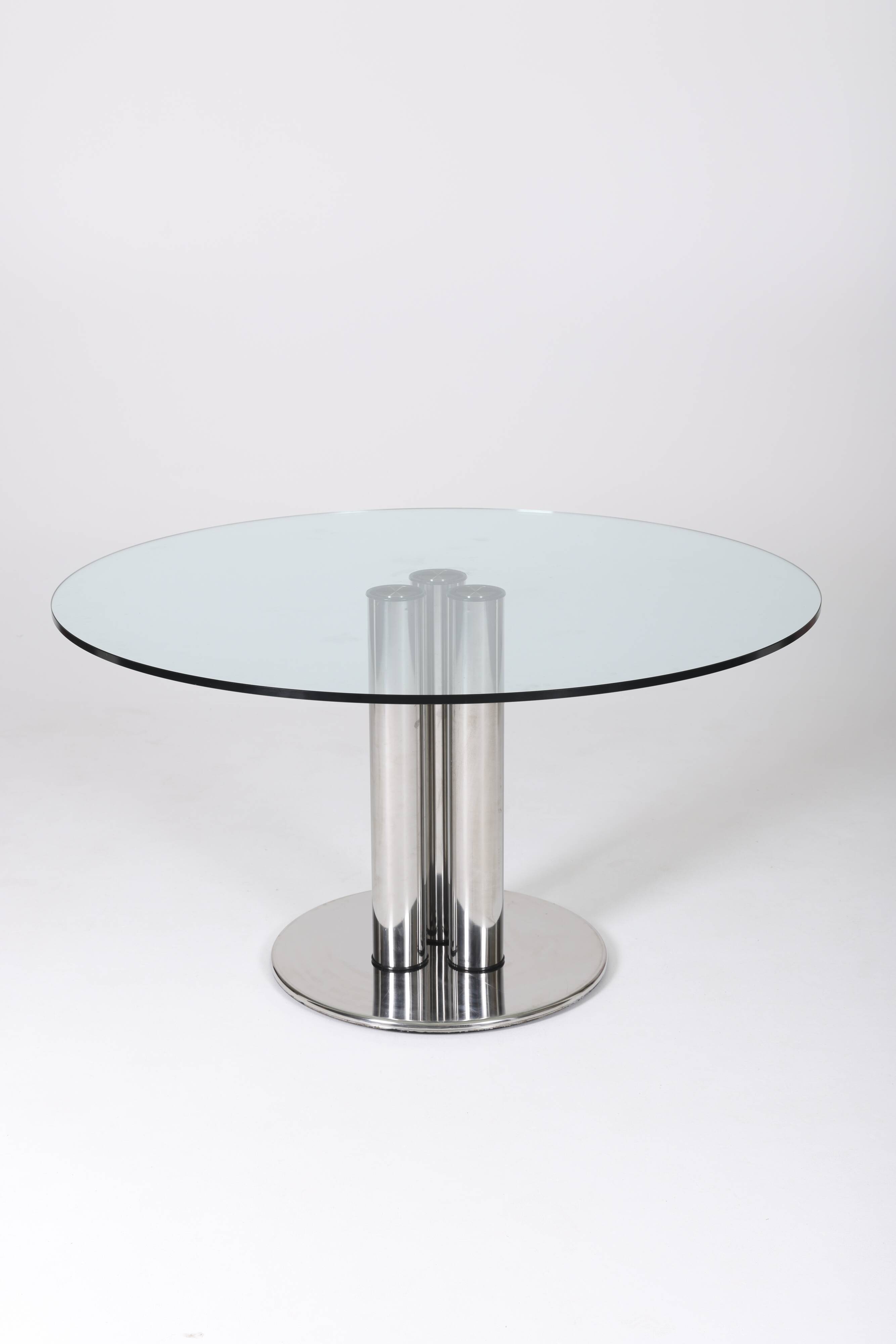 Table ronde par Marco Zanuso pour Zanotta, 1970s