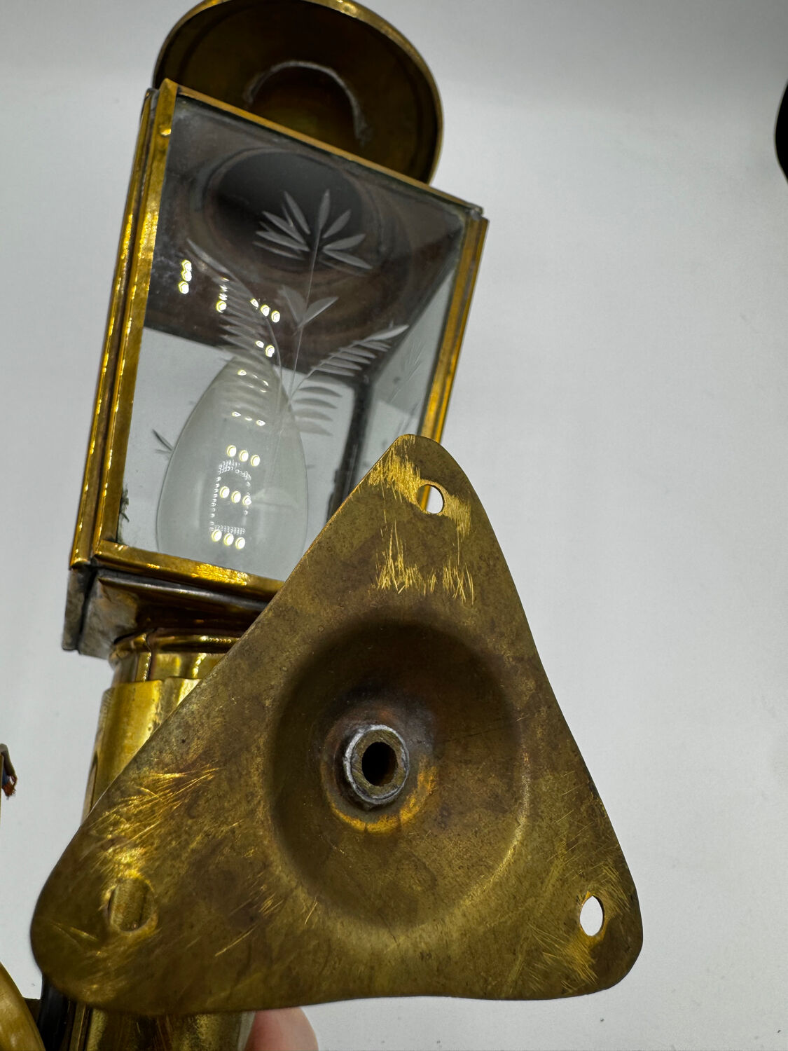 19th-century carriage lamp