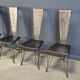 Hand crafted steel and stone dining set, 1970s