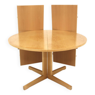 Beech dining table, Skandiform, Sweden, 1982