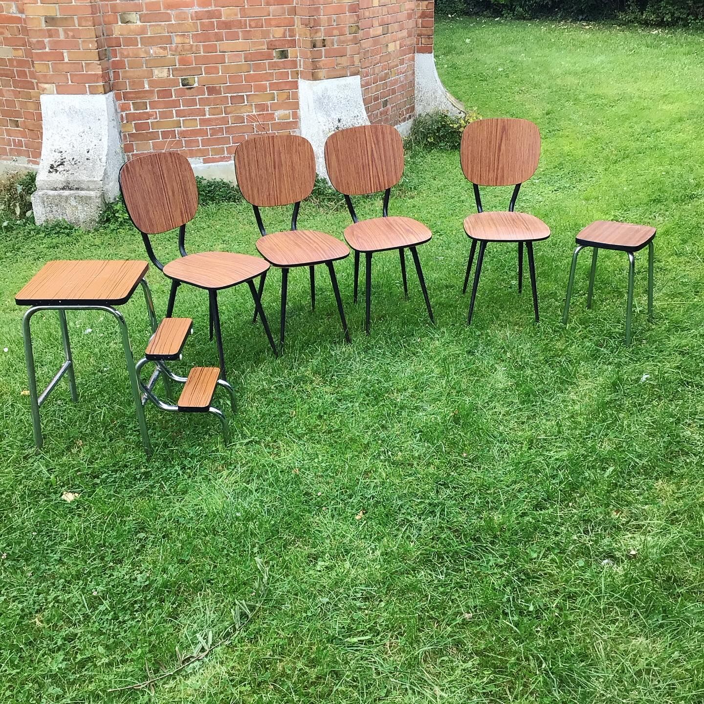 Set of chairs in Formica 1960