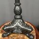 Pair of massive cast iron candlesticks in Renaissance style.