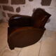 Fauteuil clubs art deco cuir