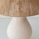 Coastal Table Lamp in Faux Wicker, Manises, Spain, 1960s, New Jute Shade