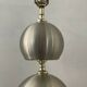 Large vintage lamp base in brushed and gold aluminum