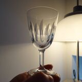 3 old Baccarat crystal cooked wine/port glasses CASSINO model - 11 cm
