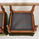 Pair of Pouf, Footrest, in green velvet