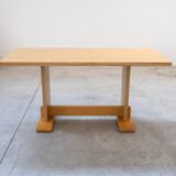 70s table with oak laminate top