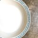 Shallow round plate St Amand in blue ironstone