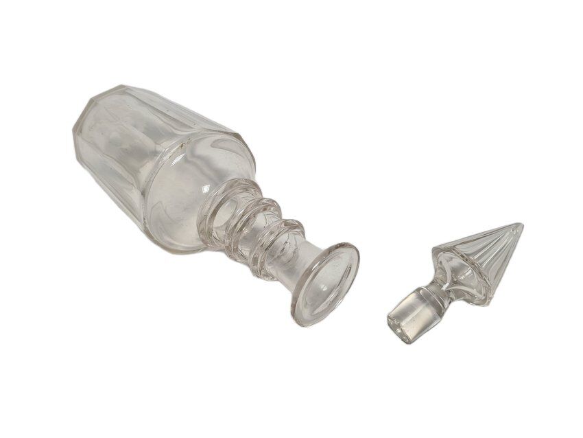 Carafe en cristal Biedermeier, Danemark, années 1890