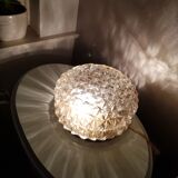 60s golden glass ceiling lamp