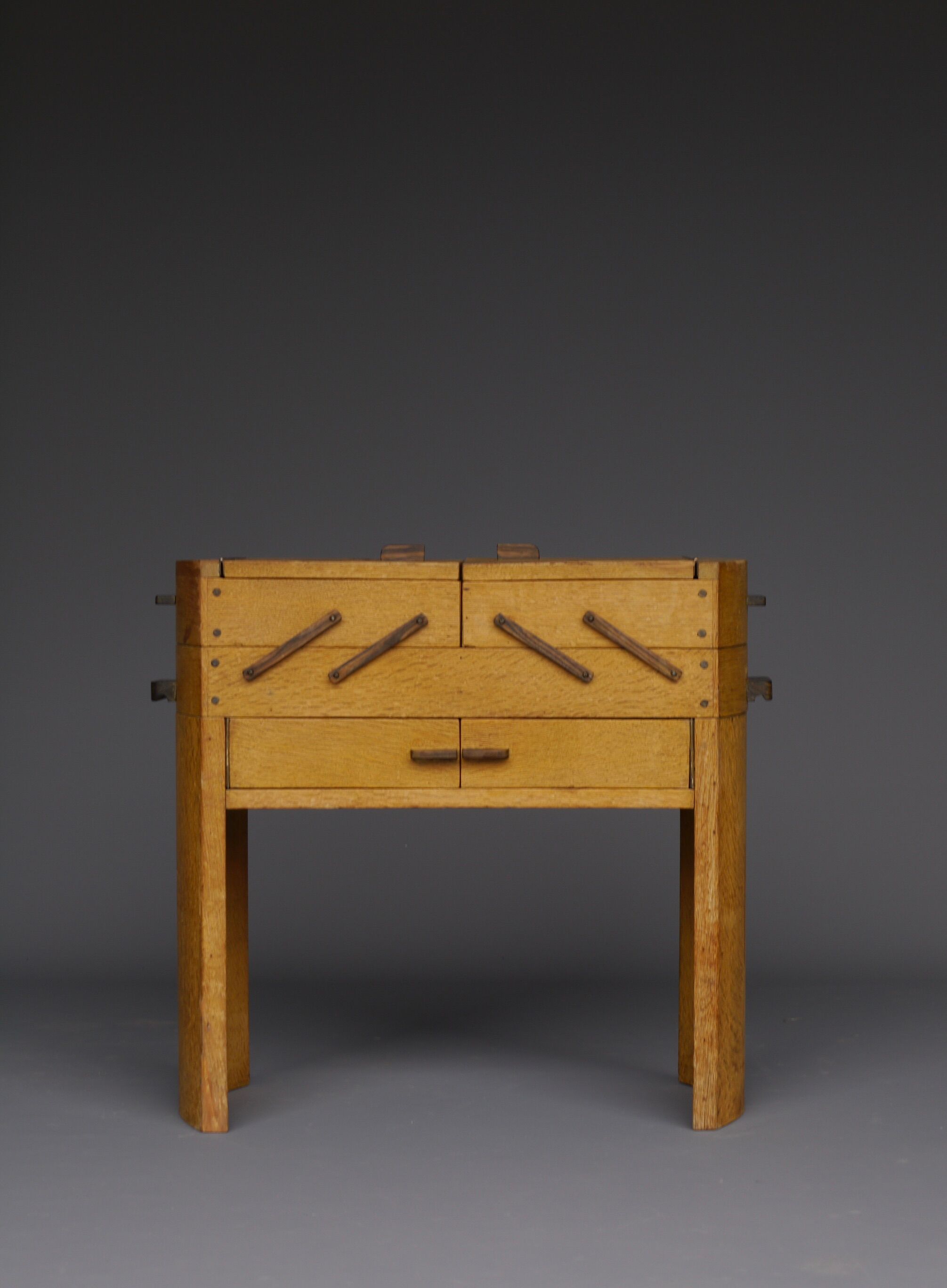 Modernist art deco sewing box. 1930s