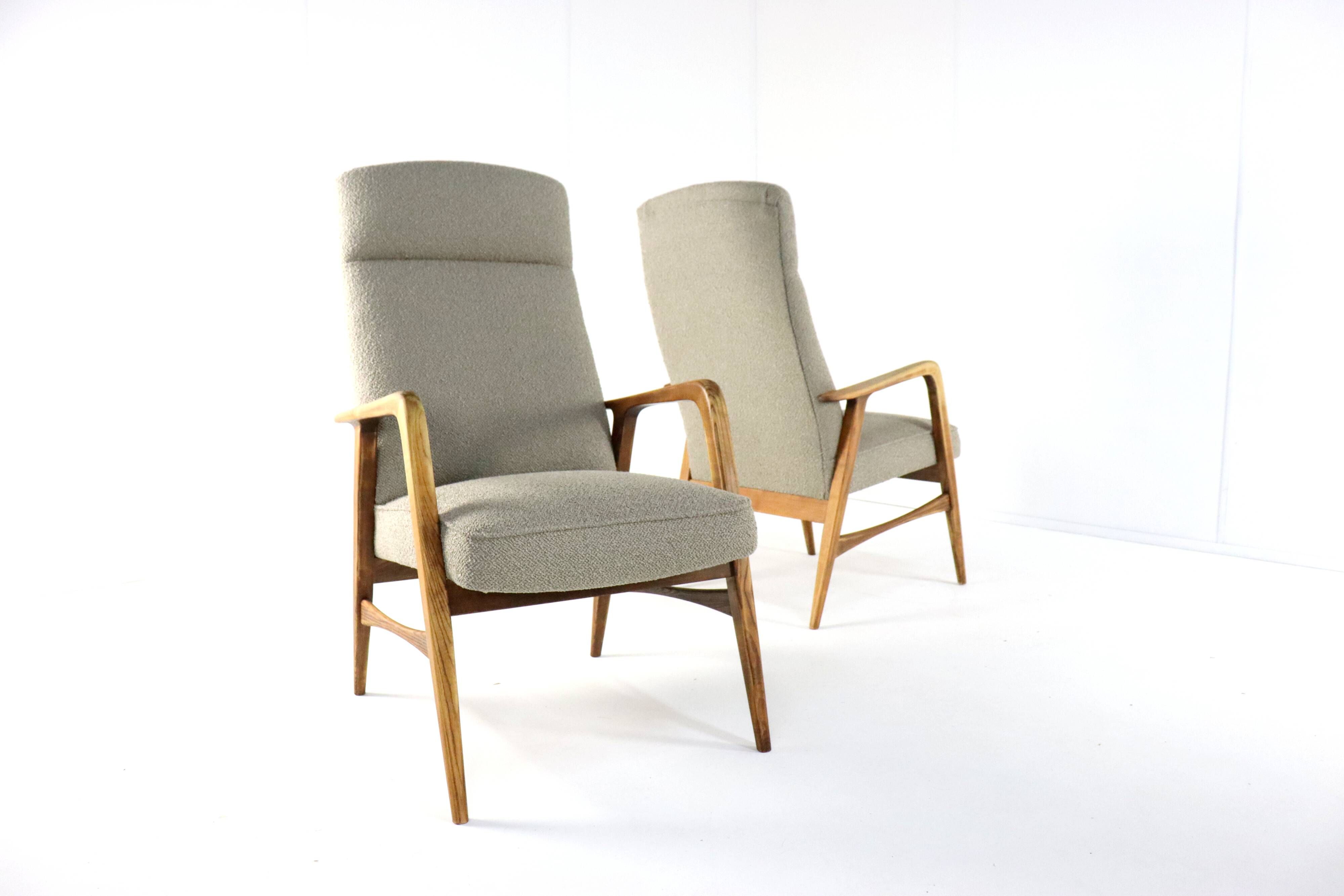 mid century vintage Fauteuil herenmodel 'Duivendrecht beige - opnieuw bekleed