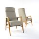 mid century vintage Fauteuil herenmodel 'Duivendrecht beige - opnieuw bekleed