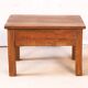 Small bedside table - side table in natural Burmese teak