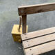 Bureau d’écolier double patiné