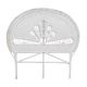 Peacock rattan headboard