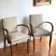 Pair of vintage bridge armchairs