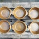 6 stoneware bowls