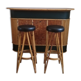 Vintage bamboo bar