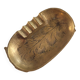 Small engraved brass ashtray