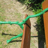 Garden bench in wood and cast iron