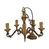 Brass chandelier 5 branches
