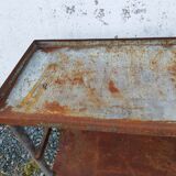 Iron workbench serving table