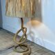 Audoux Minet lamp in rope and raffia 1950s