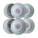 Set of 6 plates Amandinoise