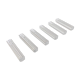 Suite of 6 knife holders in crystal relief gridded