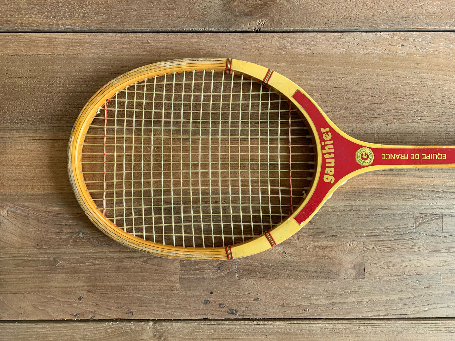 Antique wooden snowshoe