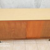 Vintage oak veneer line buffet (2)