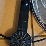 G. frattini pour relco lampadaire vintage chrome et tiges en verre