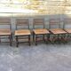 Lot de 5 Chaises en bois de style Louis XIII