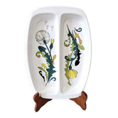 Plat compartimenté en porcelaine modèle pissenlit Villeroy et Boch
