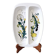Partitioned plate in porcelain, dandelion model, Villeroy and Boch.